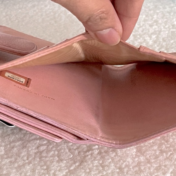 🎀CHANEL compact CAVIAR pink wallet w/ Authenticity Card - Picture 5 of 6